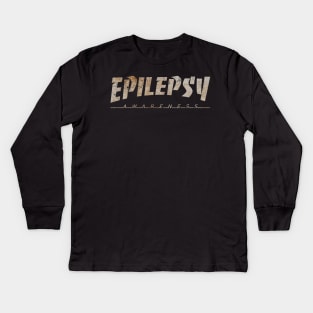 Epilepsy Awareness -  Dirty Vintage Kids Long Sleeve T-Shirt